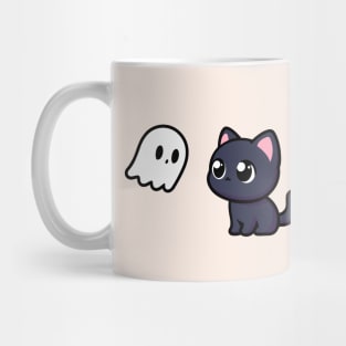 Cat and Ghost Mug